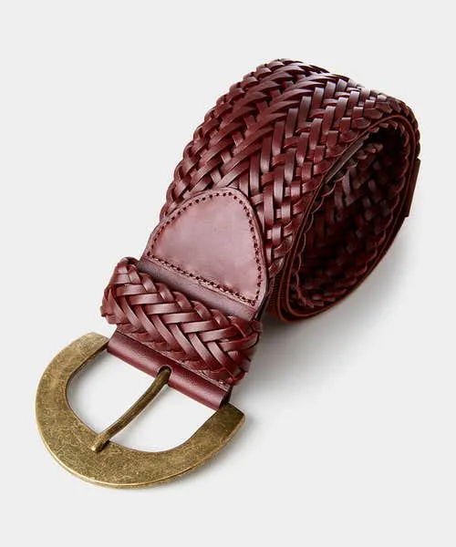 Joebrowns Lola Woven Leather Belt Tan Apparel Accessories and Jewellery