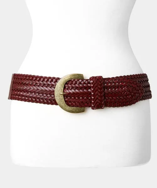 Joebrowns Lola Woven Leather Belt Tan Apparel Accessories and Jewellery
