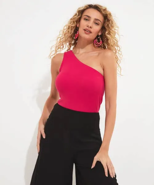 Joebrowns Tops Tunics and Blouses Apparel Stunning One Shoulder Jersey Top Pink