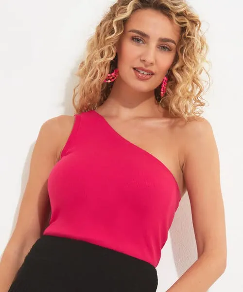 Joebrowns Tops Tunics and Blouses Apparel Stunning One Shoulder Jersey Top Pink