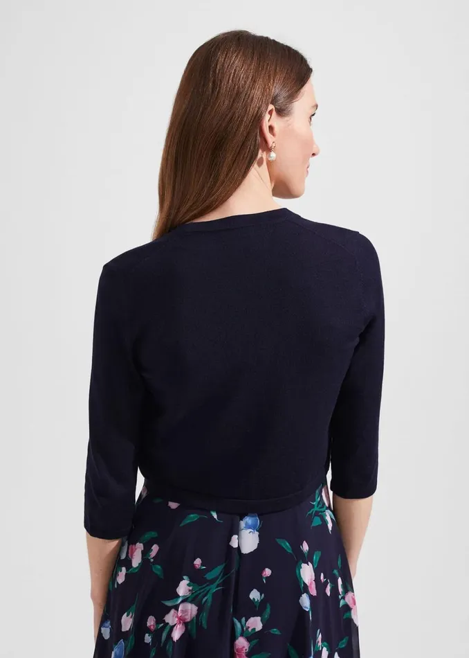 Jumpers and Cardigans Women HOBBS Carrie Bolero Navy Jumpers and Cardigans Women HOBBS Carrie Bolero Navy