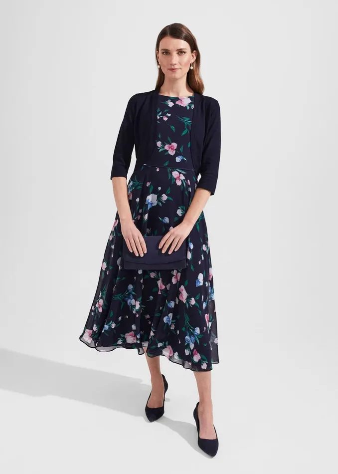 Jumpers and Cardigans Women HOBBS Carrie Bolero Navy Jumpers and Cardigans Women HOBBS Carrie Bolero Navy