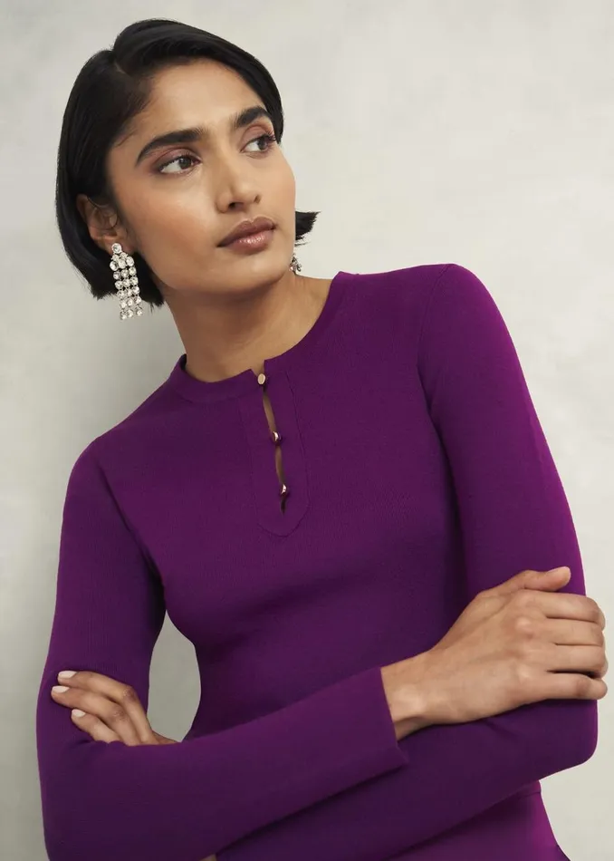Jumpers and Cardigans Women HOBBS Hayden Jumper Vibrant Purple