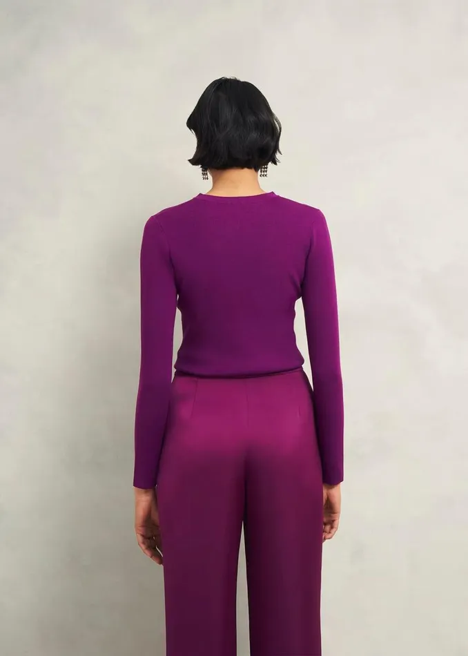 Jumpers and Cardigans Women HOBBS Hayden Jumper Vibrant Purple