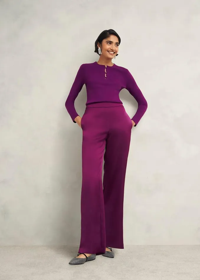 Jumpers and Cardigans Women HOBBS Hayden Jumper Vibrant Purple