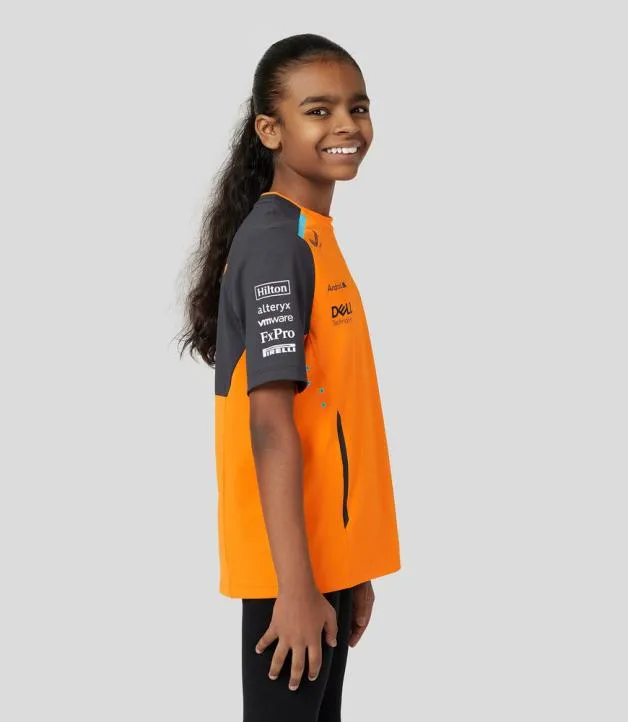 Junior Castore Junior McLaren Official Teamwear Set Up TShirt Formula 1 8211 PapayaPhantom