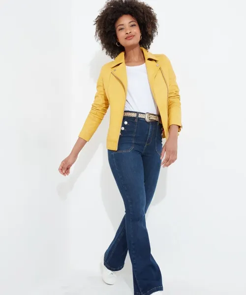 Kiara Leather Jacket Yellow Apparel Coats and Jackets Joebrowns Kiara Leather Jacket Yellow Apparel Coats and Jackets Joebrowns