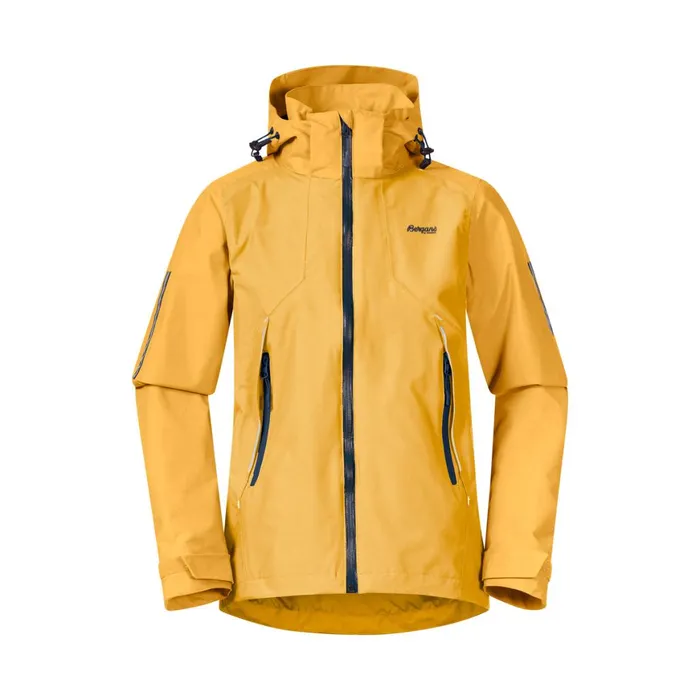 Kids Bergans Of Norway Shell Jackets Sjoa 2l Youth Jacket Light Golden Yellow