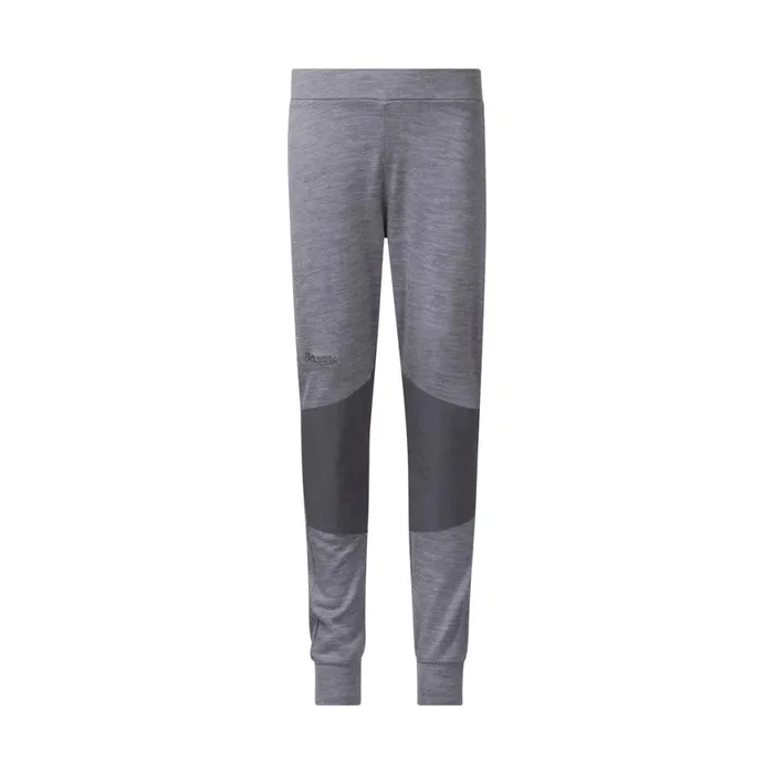 Kids Bergans Of Norway Wool Baselayers Myske Wool Pants Solid Grey Melange
