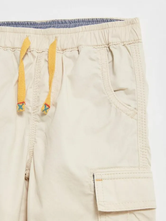 Kids Caleb Cargo Trouser Light Natural White Stuff Trousers