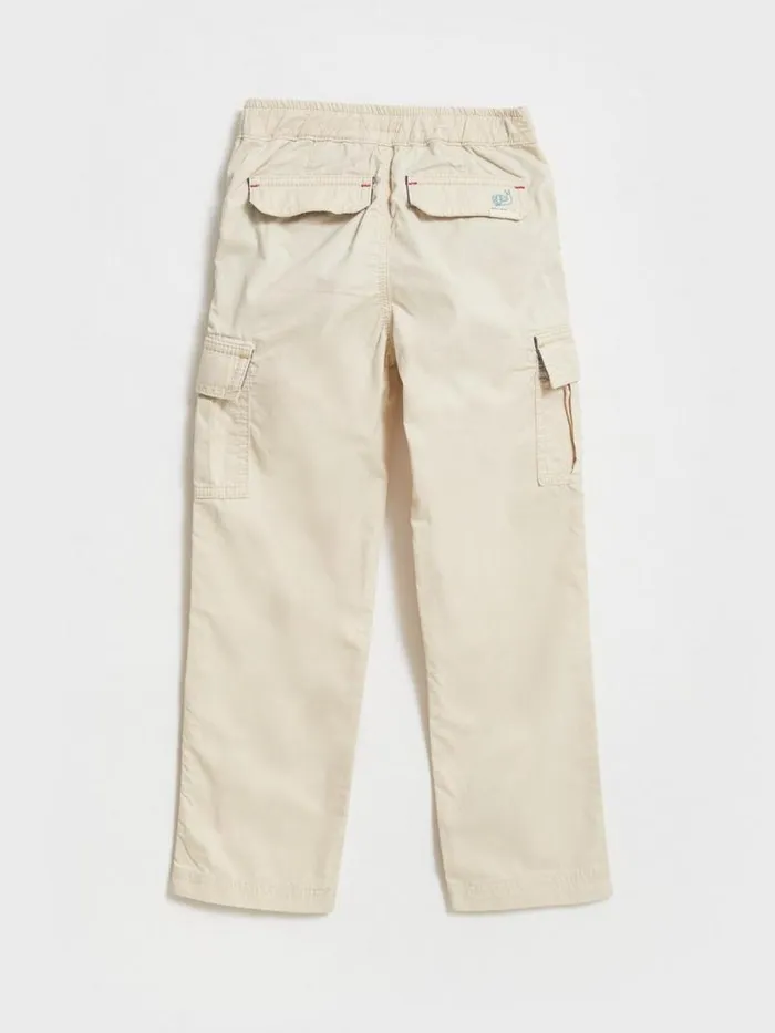 Kids Caleb Cargo Trouser Light Natural White Stuff Trousers