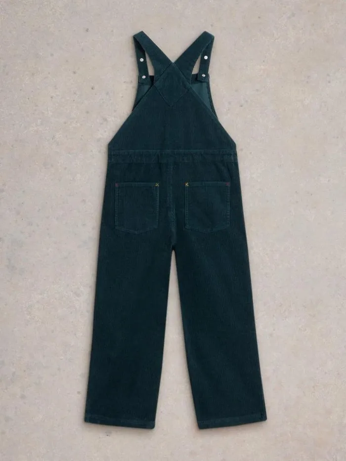 Kids Cord Dungaree Dark Green White Stuff Playsuits Kids Cord Dungaree Dark Green White Stuff Playsuits