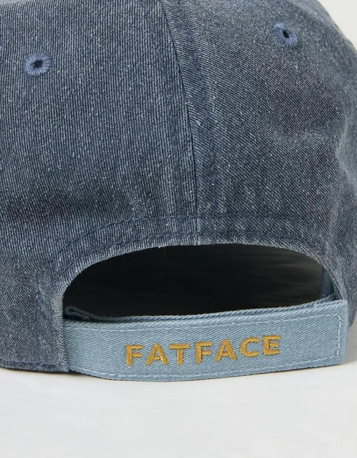 Kids FatFace Accessories Wave Badge Hat Washed Navy