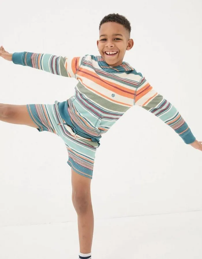 Kids FatFace Mini Me Outfits Trescowe Sweat Short Multi