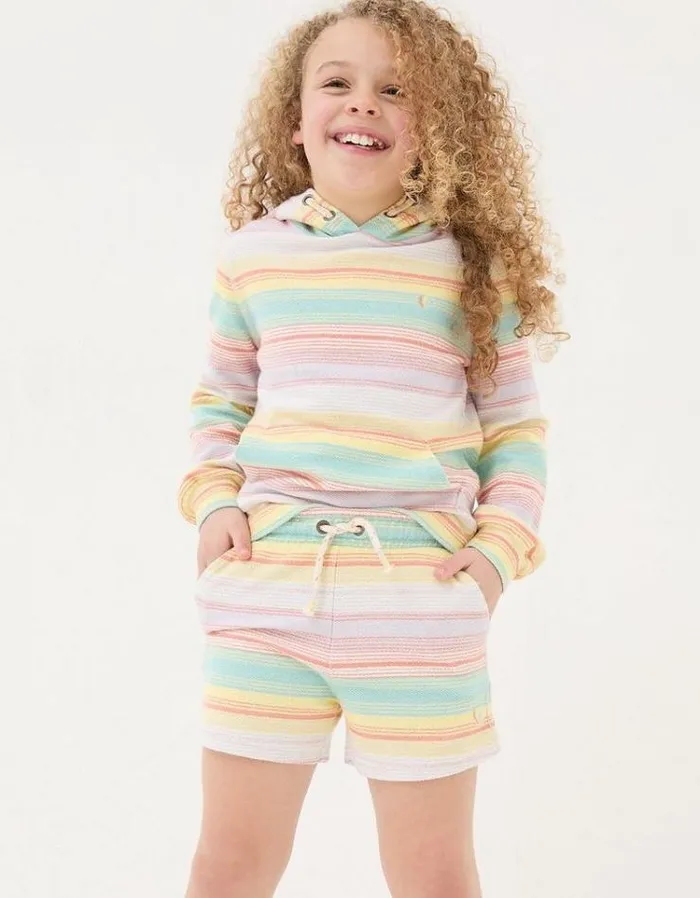 Kids FatFace Shorts Textured Stripe Shorts Multi