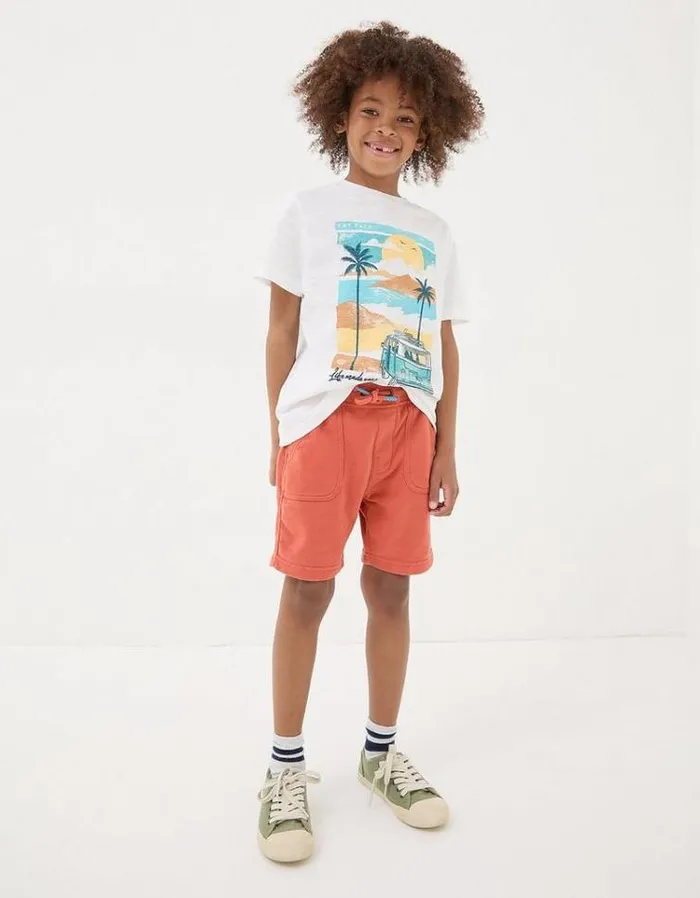 Kids FatFace Shorts Two Pack Sweat Shorts Mint Green