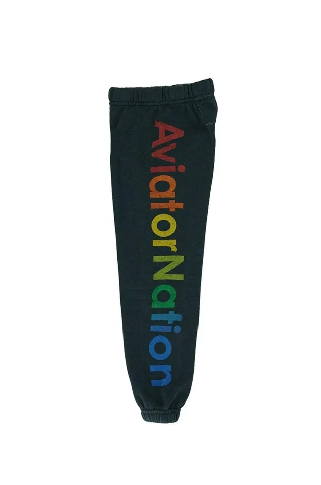 Kids Kids Collection Aviator Nation KID039S AVIATOR NATION SWEATPANTS 8211 CHARCOAL
