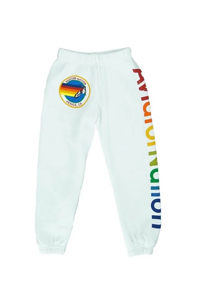 Kids Kids Collection Aviator Nation KID039S AVIATOR NATION SWEATPANTS 8211 WHITE Kids Kids Collection Aviator Nation KID039S AVIATOR NATION SWEATPANTS 8211 WHITE