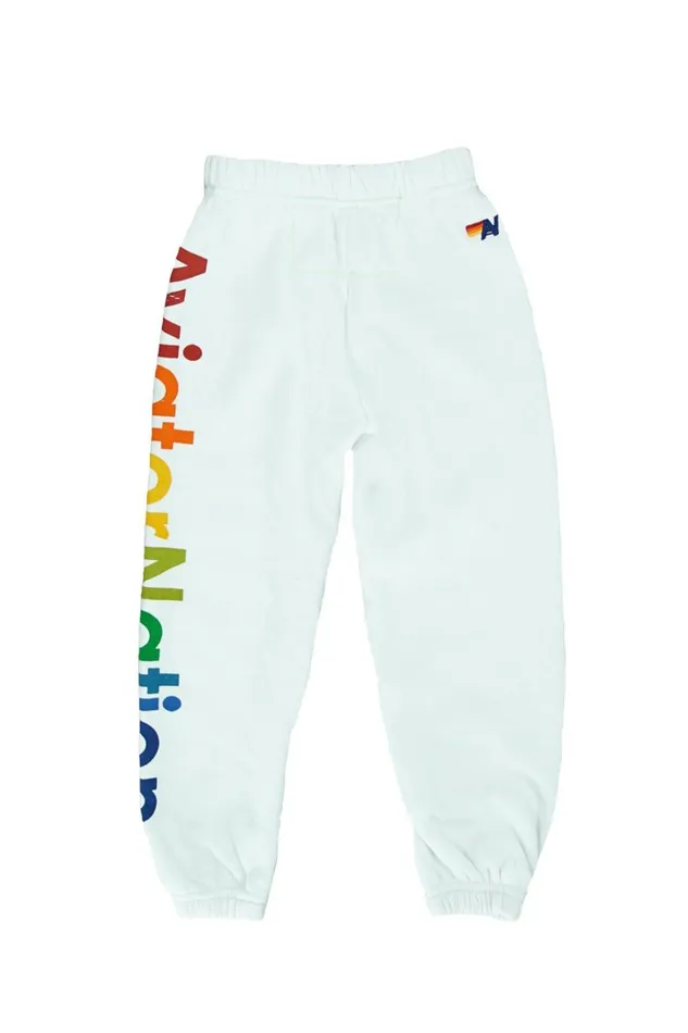Kids Kids Collection Aviator Nation KID039S AVIATOR NATION SWEATPANTS 8211 WHITE Kids Kids Collection Aviator Nation KID039S AVIATOR NATION SWEATPANTS 8211 WHITE