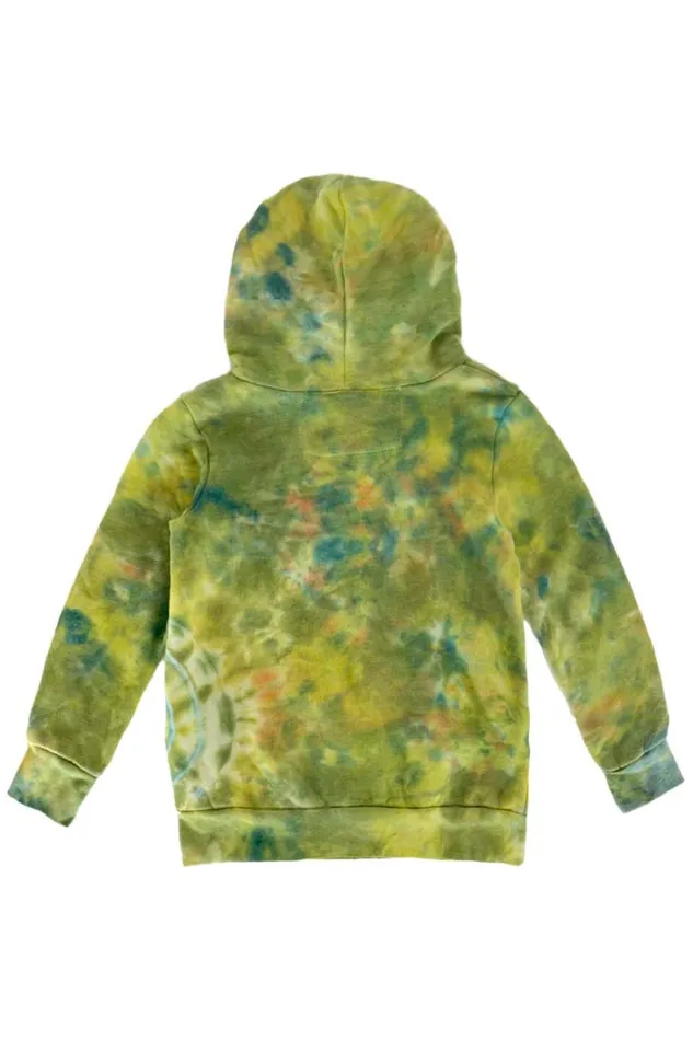 Kids Kids Collection Aviator Nation KID039S HAND DYED ZIP HOODIE 8211 TIE DYE GREEN YELLOW Kids Kids Collection Aviator Nation KID039S HAND DYED ZIP HOODIE 8211 TIE DYE GREEN YELLOW