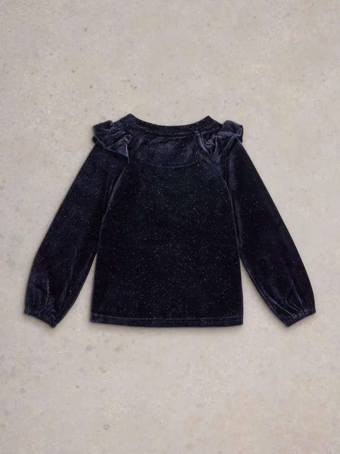 Kids LS Sparkle Top Dark Navy White Stuff Tops Kids LS Sparkle Top Dark Navy White Stuff Tops
