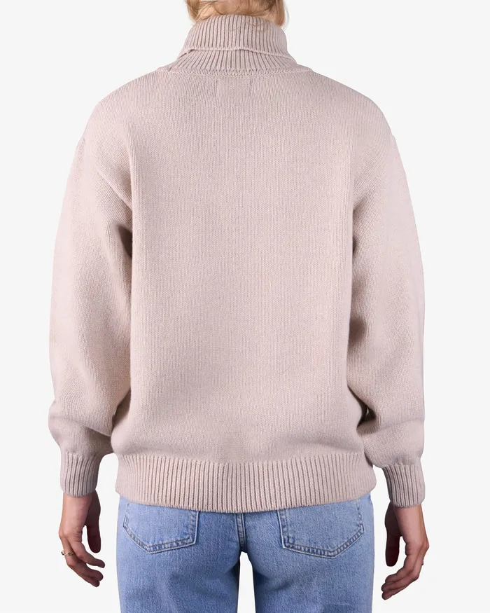 Knit Sweaters Colorfulstandard Women Merino Wool Turtleneck 8211 Polar Blue