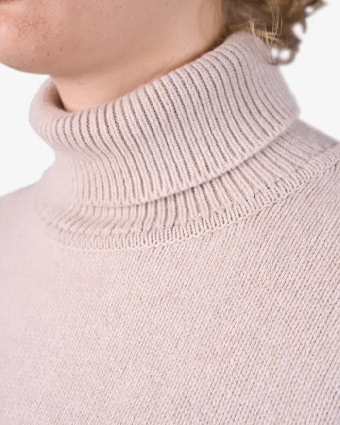 Knit Sweaters Colorfulstandard Women Merino Wool Turtleneck 8211 Polar Blue