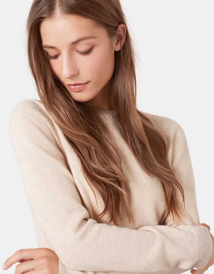 Knit Sweaters Women Light Merino Wool Crew 8211 Heather Grey 8211 Colorfulstandard Women