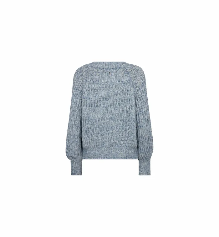 Knits MMJaylin Vneck Knit Set Sail MOS MOSH Women Knits MMJaylin Vneck Knit Set Sail MOS MOSH Women
