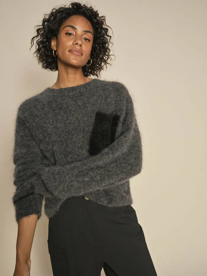 Knits MOS MOSH Women MMAilia Mohair Knit Phantom