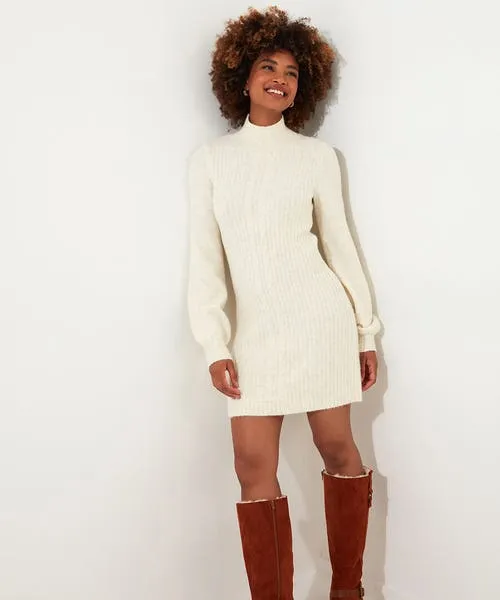 Knitwear and Cardigans Apparel Joebrowns Cosy Nights Knitted Dress Cream