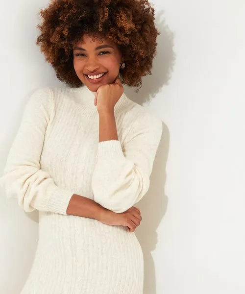 Knitwear and Cardigans Apparel Joebrowns Cosy Nights Knitted Dress Cream Knitwear and Cardigans Apparel Joebrowns Cosy Nights Knitted Dress Cream