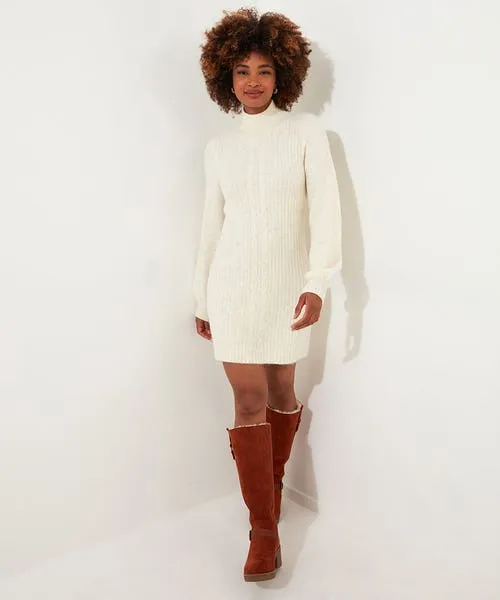 Knitwear and Cardigans Apparel Joebrowns Cosy Nights Knitted Dress Cream Knitwear and Cardigans Apparel Joebrowns Cosy Nights Knitted Dress Cream