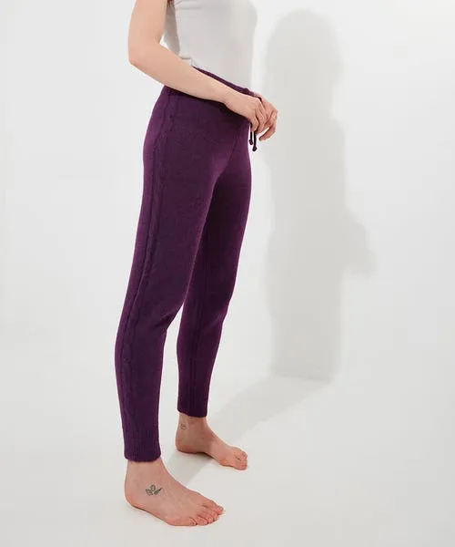 Knitwear and Cardigans Sloe Joes Knitted Cable Joggers Purple 8211 Joebrowns Apparel Knitwear and Cardigans Sloe Joes Knitted Cable Joggers Purple 8211 Joebrowns Apparel