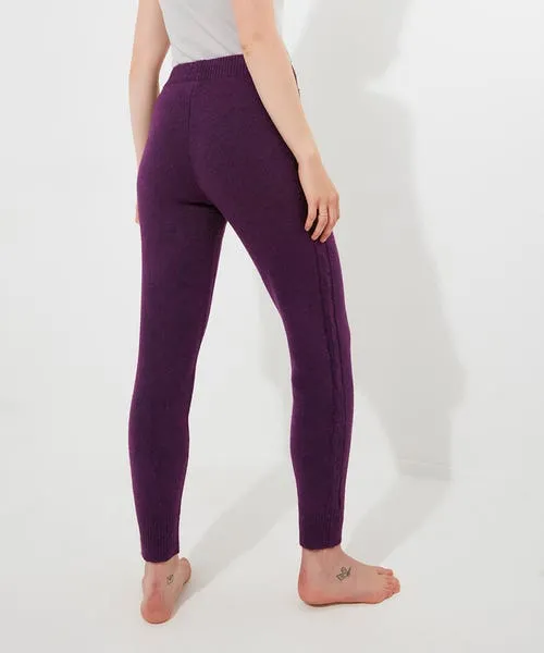 Knitwear and Cardigans Sloe Joes Knitted Cable Joggers Purple 8211 Joebrowns Apparel Knitwear and Cardigans Sloe Joes Knitted Cable Joggers Purple 8211 Joebrowns Apparel