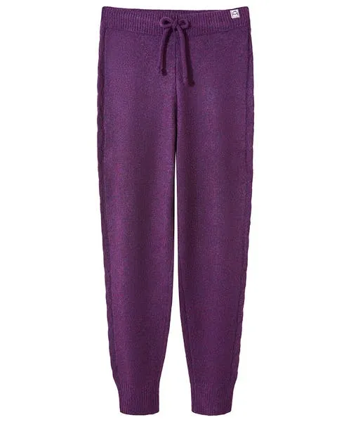 Knitwear and Cardigans Sloe Joes Knitted Cable Joggers Purple 8211 Joebrowns Apparel Knitwear and Cardigans Sloe Joes Knitted Cable Joggers Purple 8211 Joebrowns Apparel