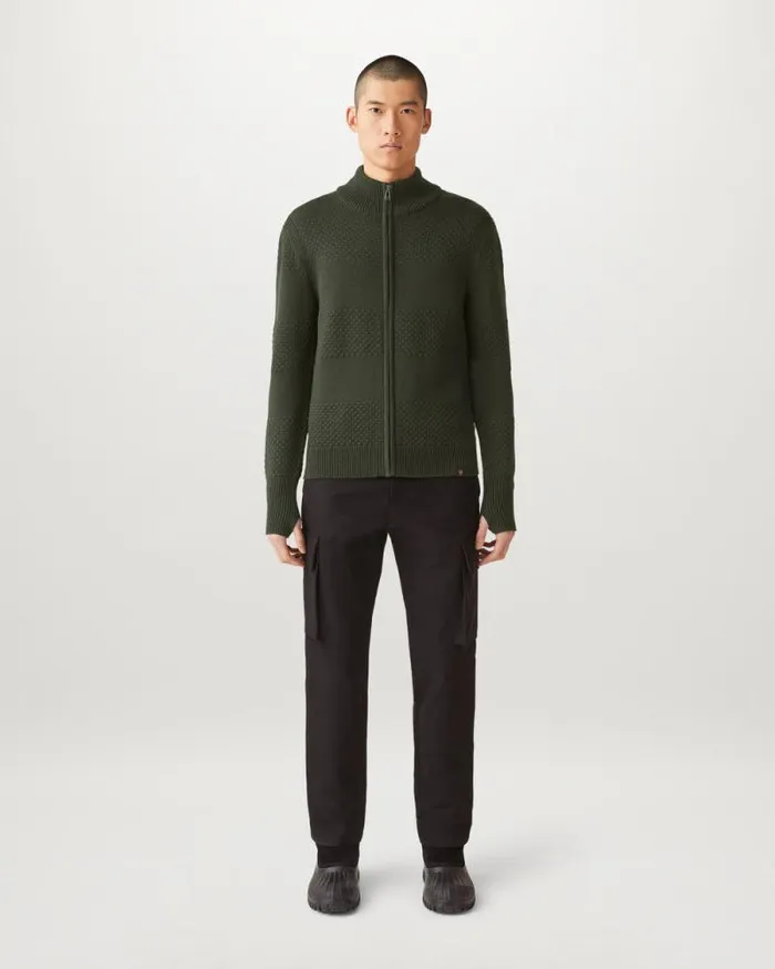 Knitwear Men Belstaff Sternway Zip Cardigan Tile Green Knitwear Men Belstaff Sternway Zip Cardigan Tile Green