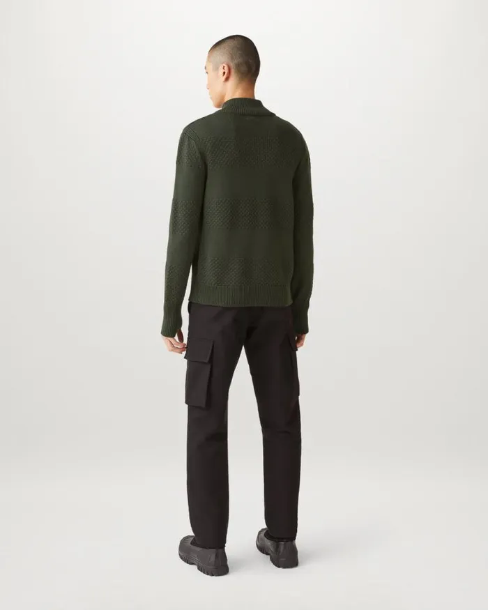 Knitwear Men Belstaff Sternway Zip Cardigan Tile Green Knitwear Men Belstaff Sternway Zip Cardigan Tile Green