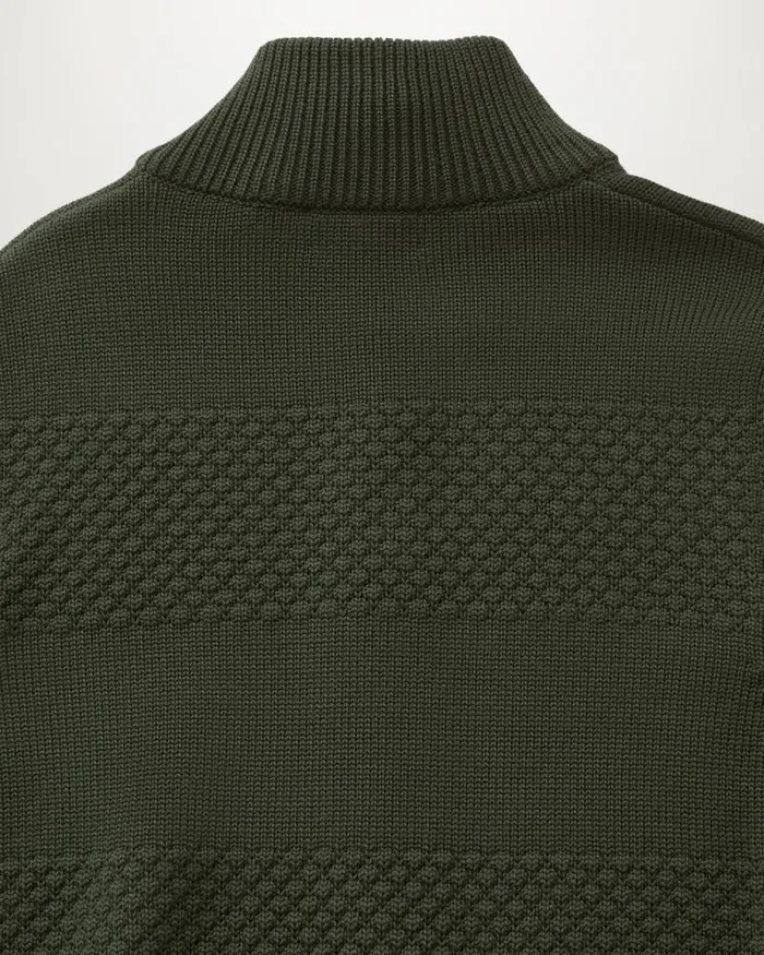 Knitwear Men Belstaff Sternway Zip Cardigan Tile Green Knitwear Men Belstaff Sternway Zip Cardigan Tile Green