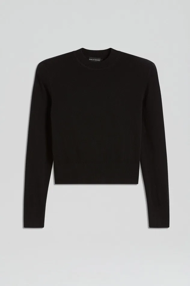 Knitwear Scanlan Theodore Women FINE WOOL SWEATER BLACK