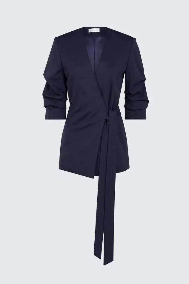 Knitwear Women Halston Bexley Jacket In Knit Suiting Midnight