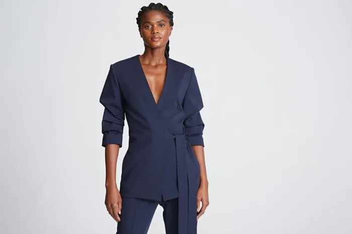Knitwear Women Halston Bexley Jacket In Knit Suiting Midnight