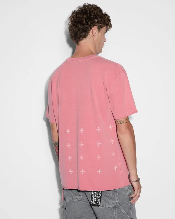 Ksubi 1999 Biggie Ss Tee Bleached Red Mens TShirts
