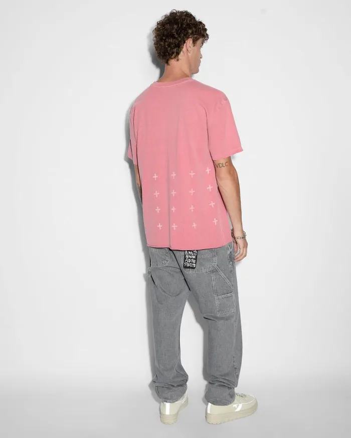 Ksubi 1999 Biggie Ss Tee Bleached Red Mens TShirts