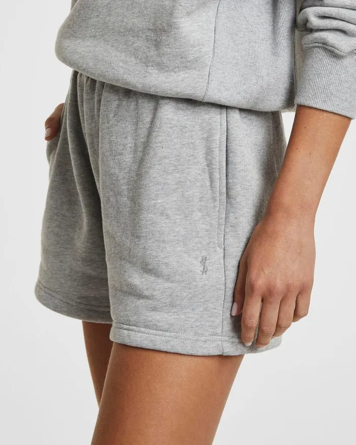 Ksubi 3 X 4 Trak Short Grey Marl Womens Sweatpants