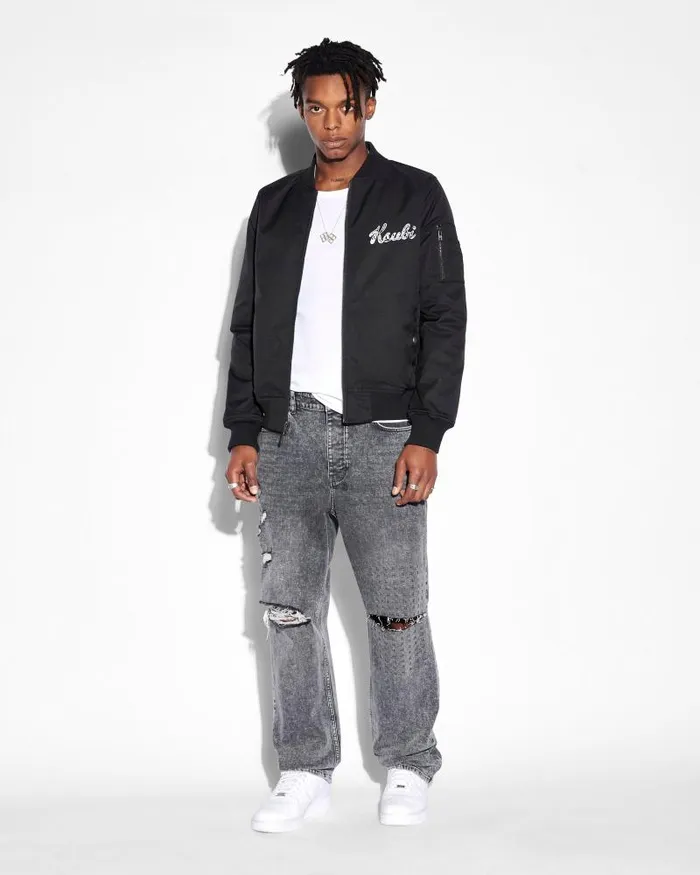 Ksubi Autograph Bomber Blackwhite Mens Jackets