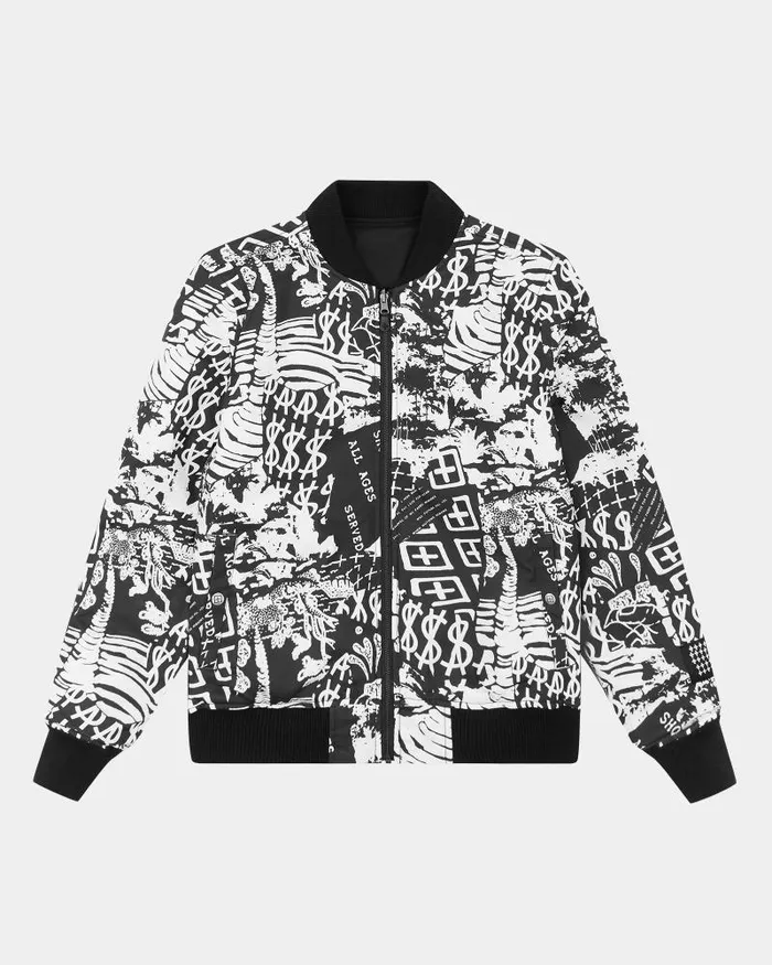 Ksubi Autograph Bomber Blackwhite Mens Jackets