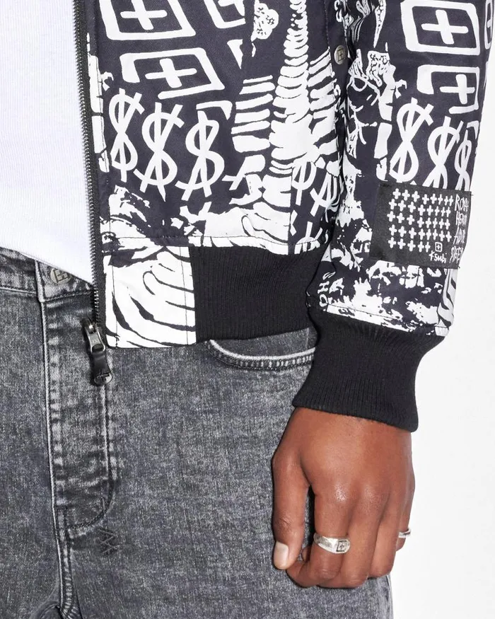 Ksubi Autograph Bomber Blackwhite Mens Jackets