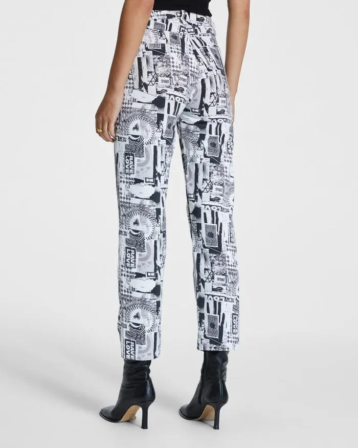 Ksubi Brooklyn Jean Pure Love Bandw Womens Straight