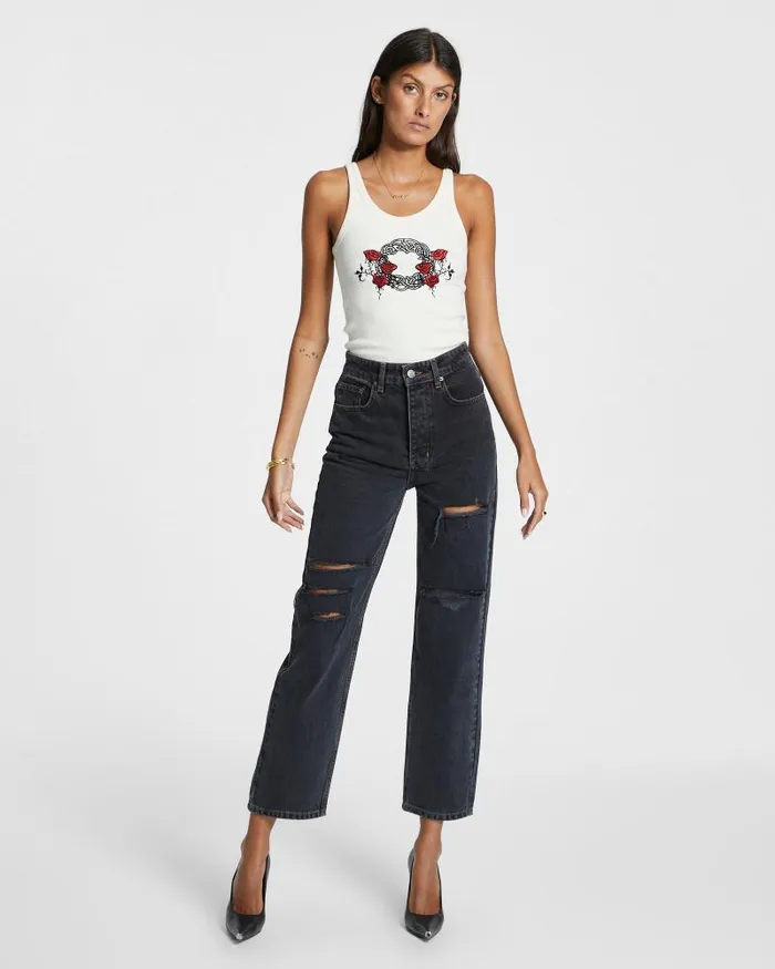 Ksubi Brooklyn Jean Raven Sliced Womens Straight